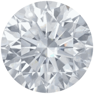 Diamond, the April birthstone — colorless round brilliant-cut gemstone