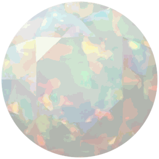 Opal, the October birthstone — cabochon-cut opal with rainbow play-of-color